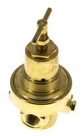 Drukregelaar G1/2'' 1500l/min 1.0-15.0bar/14-218psi Messing Gassen Vloeistoffen