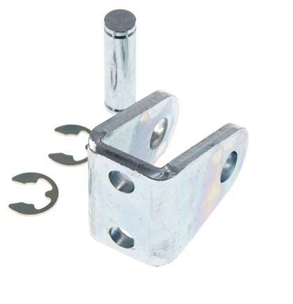 Lagerblok voor 20 mm 25 mm ISO 6432 ISO 21287 Cilinder met pin