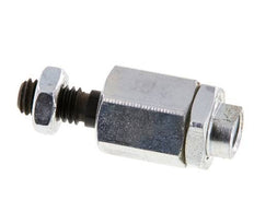 Zwevende koppeling M6 voor cilinder Verzinkt staal