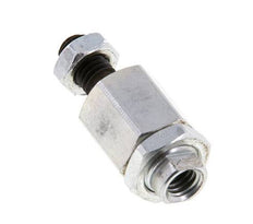 Zwevende koppeling M6 voor cilinder Verzinkt staal