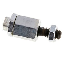 Zwevende koppeling M6 voor cilinder Verzinkt staal