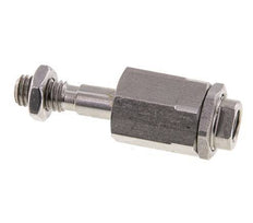Zwevende koppeling M8 voor cilinder RVS 304 (1.4301)