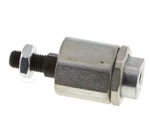 Zwevende koppeling M10 x 1,25 voor cilinder Verzinkt staal