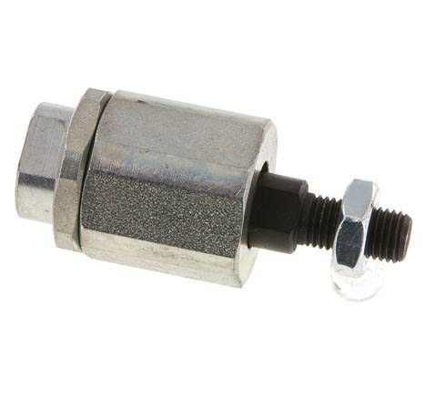 Zwevende koppeling M10 x 1,25 voor cilinder Verzinkt staal