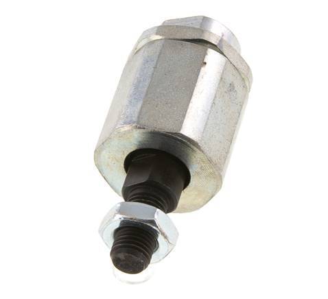 Zwevende koppeling M10 x 1,25 voor cilinder Verzinkt staal