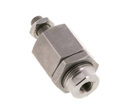 Zwevende koppeling M10 x 1,25 voor cilinder RVS 304 (1.4301)
