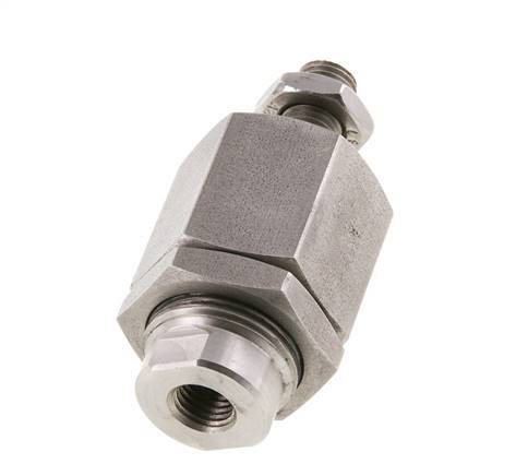 Zwevende koppeling M10 x 1,25 voor cilinder RVS 304 (1.4301)