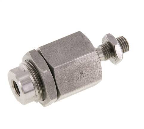 Zwevende koppeling M10 x 1,25 voor cilinder RVS 304 (1.4301)