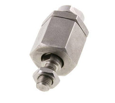 Zwevende koppeling M10 x 1,25 voor cilinder RVS 304 (1.4301)
