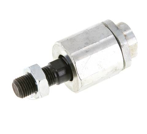 Zwevende koppeling M12 x 1,25 voor cilinder Verzinkt staal