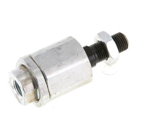 Zwevende koppeling M12 x 1,25 voor cilinder Verzinkt staal