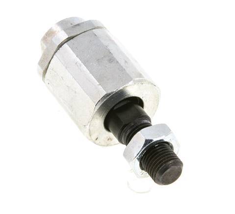 Zwevende koppeling M12 x 1,25 voor cilinder Verzinkt staal