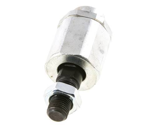 Zwevende koppeling M12 x 1,25 voor cilinder Verzinkt staal