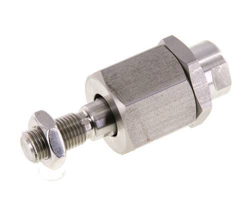 Zwevende koppeling M12 x 1,25 voor cilinder RVS 304 (1.4301)
