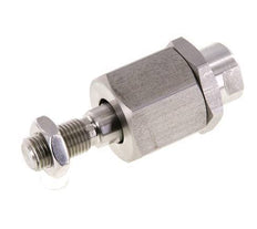 Zwevende koppeling M12 x 1,25 voor cilinder RVS 304 (1.4301)