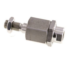 Zwevende koppeling M12 x 1,25 voor cilinder RVS 304 (1.4301)