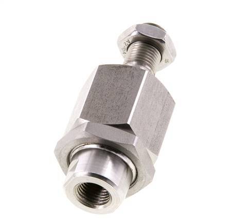 Zwevende koppeling M12 x 1,25 voor cilinder RVS 304 (1.4301)