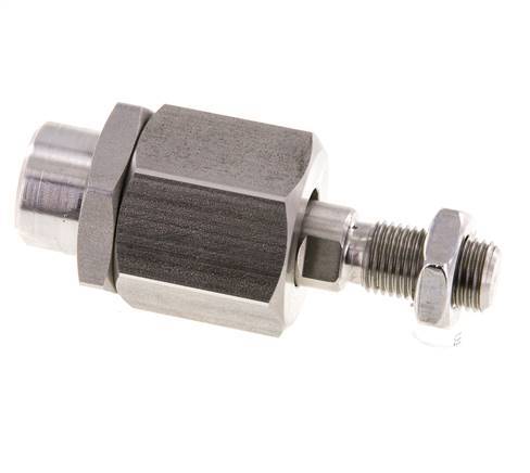 Zwevende koppeling M12 x 1,25 voor cilinder RVS 304 (1.4301)