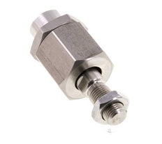 Zwevende koppeling M12 x 1,25 voor cilinder RVS 304 (1.4301)