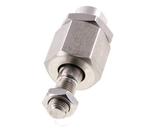 Zwevende koppeling M12 x 1,25 voor cilinder RVS 304 (1.4301)
