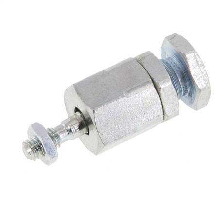 Zwevende koppeling M4 voor cilinder Verzinkt staal