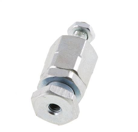 Zwevende koppeling M4 voor cilinder Verzinkt staal