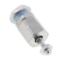 Zwevende koppeling M4 voor cilinder Verzinkt staal