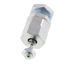 Zwevende koppeling M4 voor cilinder Verzinkt staal