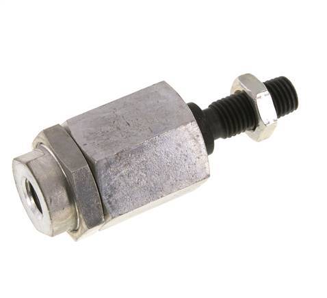 Zwevende koppeling M16 voor cilinder Verzinkt staal