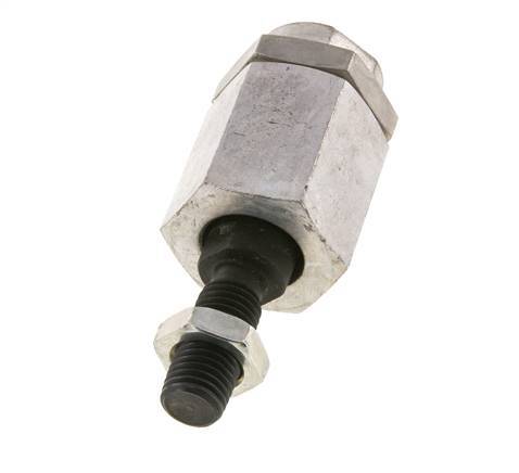 Zwevende koppeling M16 voor cilinder Verzinkt staal