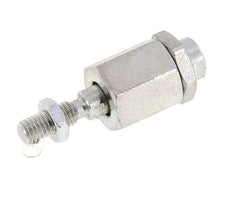 Drijvende koppeling M5 voor cilinder Verzinkt staal