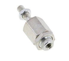 Drijvende koppeling M5 voor cilinder Verzinkt staal