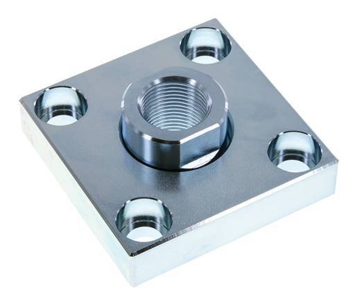 Flexokoppeling met montageplaat voor 125 mm ISO 15552 cilinder