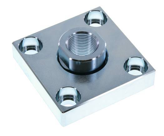 Flexokoppeling met montageplaat voor 125 mm ISO 15552 cilinder