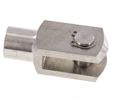 Gaffelpen M12 x 1,25 Roestvast staal 303 (1.4305)