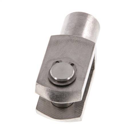 Gaffelpen M12 x 1,25 RVS 1.4571