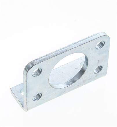 Voetsteun 40 mm Rond Verzinkt staal