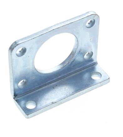 Voetsteun 50 mm Rond Verzinkt staal