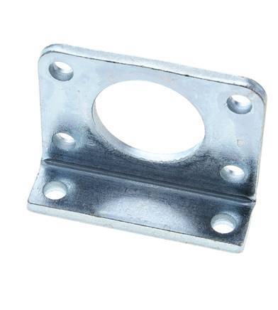 Voetsteun 50 mm Rond Verzinkt staal