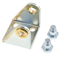 Swivel Fixation for 40 mm Round Cylinder Zinc plated steel