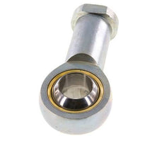 Bolvormig stangeind M36X2 vrouwelijk Verzinkt staal