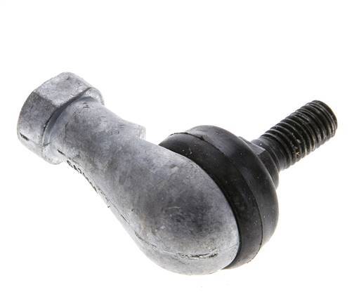 90deg Staafeind M8 Gegoten aluminium
