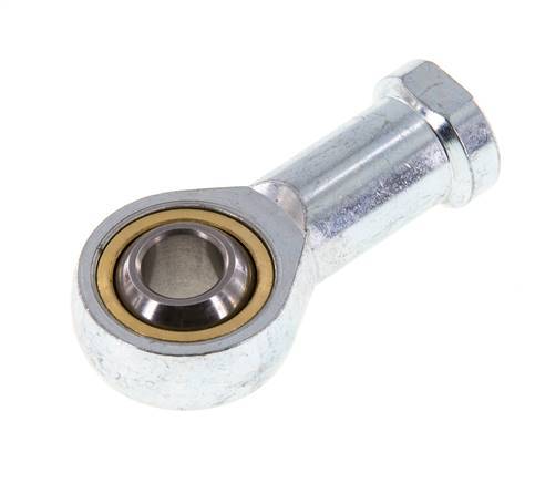 Bolvormig stangeind M10 x 1,25 vrouwelijk Verzinkt staal