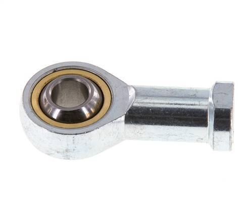 Bolvormig stangeind M10 x 1,25 vrouwelijk Verzinkt staal