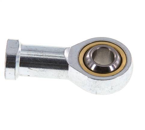 Bolvormig stangeind M10 x 1,25 vrouwelijk Verzinkt staal