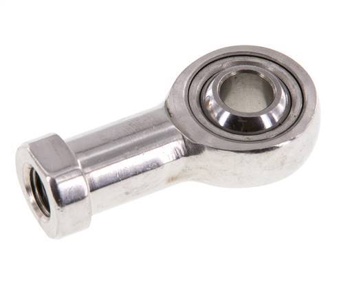 Bolvormig stangeind M10 x 1,25 vrouwelijk RVS 304 (1.4301)