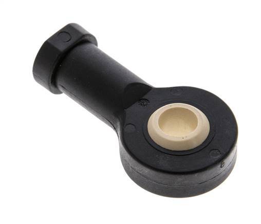 Bolvormig Staafeind M10 x 1,25 vrouwelijk Polymeer