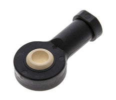 Bolvormig Staafeind M10 x 1,25 vrouwelijk Polymeer