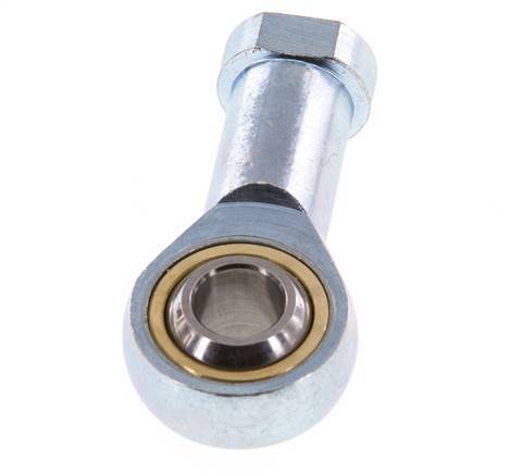 Bolvormig stangeind M12 x 1,25 vrouwelijk Verzinkt staal