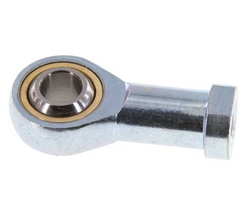 Bolvormig stangeind M12 x 1,25 vrouwelijk Verzinkt staal